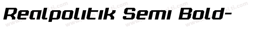 Realpolitik Semi Bold字体转换
